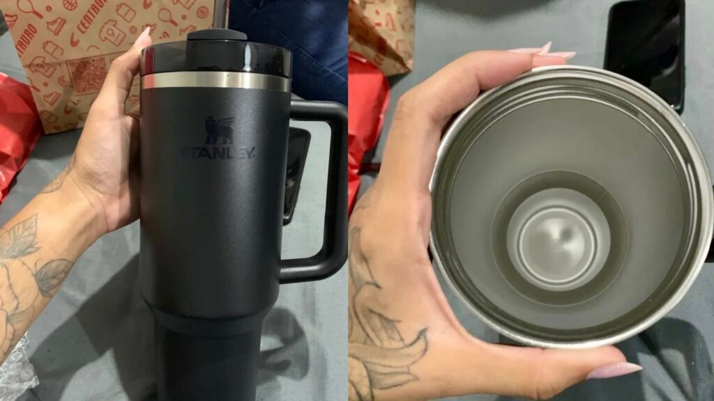 copo Stanley resistente em aço inox com tampa