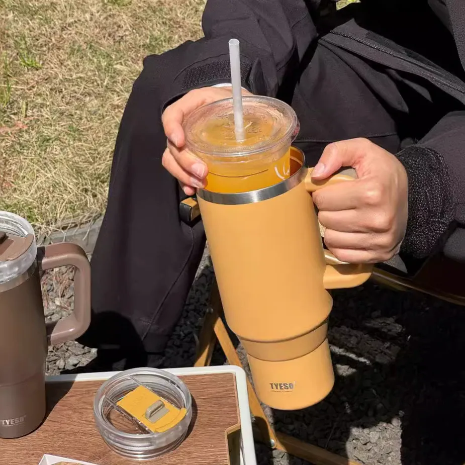 copos térmicos 1.2L com alça e canudo